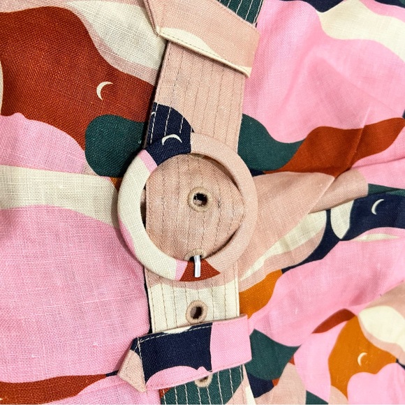 NWT FARM Rio The Kiss Multicolor One Shoulder Romper - Picture 6 of 6